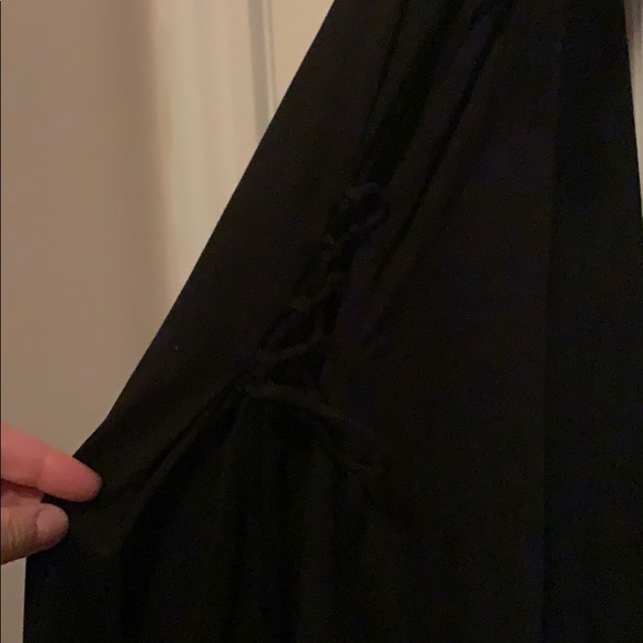 Rag & Bone Black lace up midi dress - Picture 8 of 9